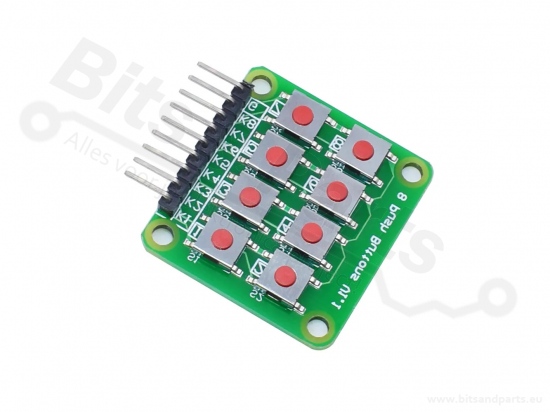 Microswitch keypad matrix 4x2